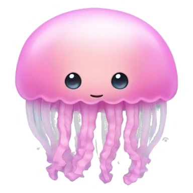 Pastel pink jellyfish sticker