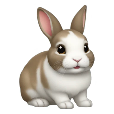 netherland dwarf rabbit sticker