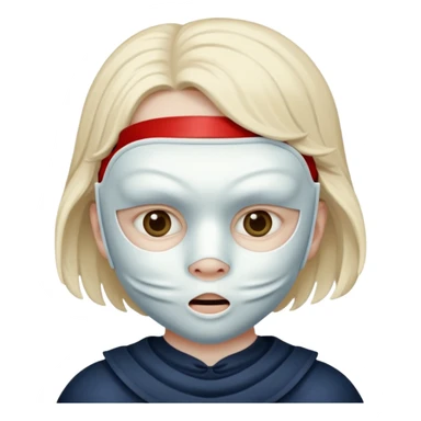 horror masked child sticker
