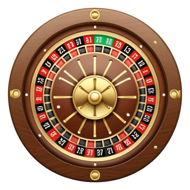 roulette ball on a roulette wheel sticker