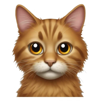 Dirty smelly rough fur cat orange sticker