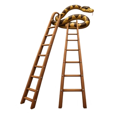 snake on a ladder sticker