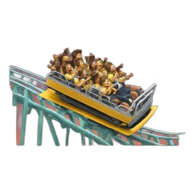 rollercoaster up sticker