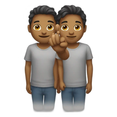 Deux mains qui se tient par le petit doigt sticker