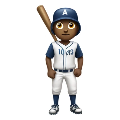 Person playing baseball sticker