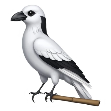 white crow sticker