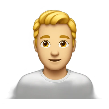 Front avec un bouton au milieu sticker