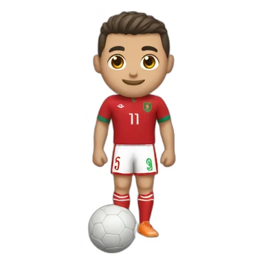 ronaldo maillot maroc sticker