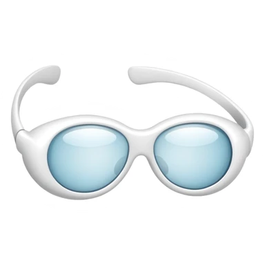 white massage glasses sticker
