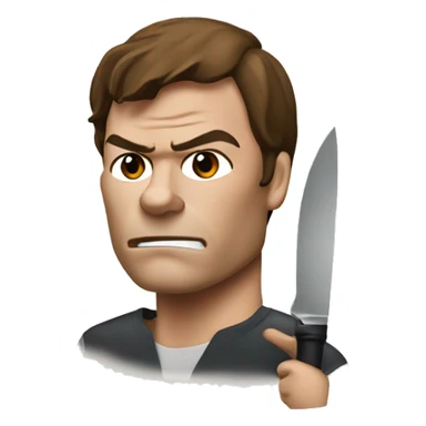Dexter Morgan with one knife sticker