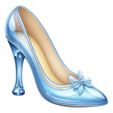 Cinderella's glass slipper sticker