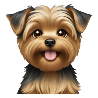 Yorkie puppy sticker