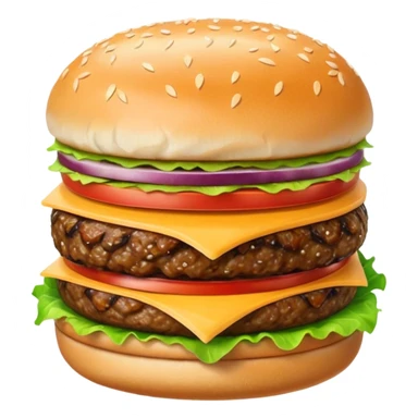 chin burger sticker