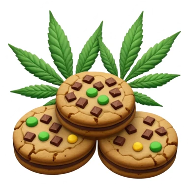 oreoz cookies with cannabis leaf sticker