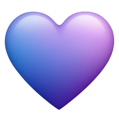 Lilac-violet-indigo-blue-gradient heart sticker