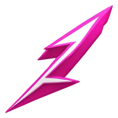 Pink lightning bolt sticker