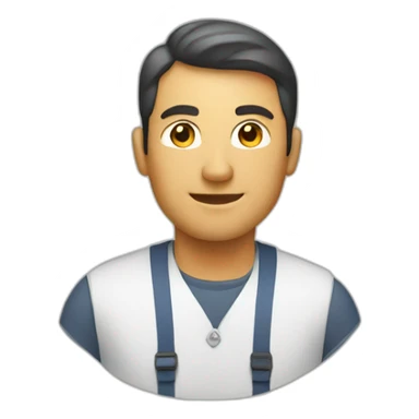 Man Designing logo sticker