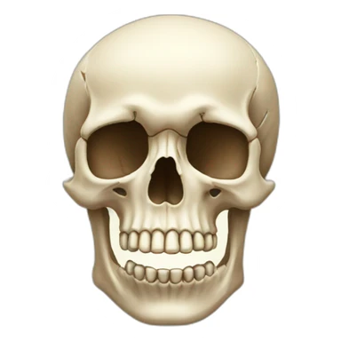 bone no skull sticker