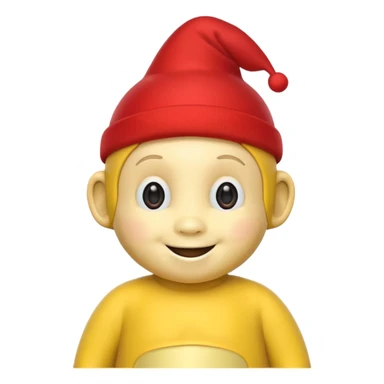 Sarı Teletabi kırmızıyı domaltan sticker