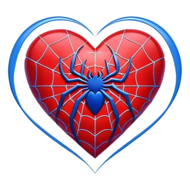 Spiderman heart sticker