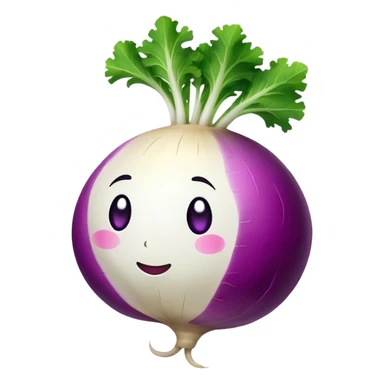 purple and white turnip sticker