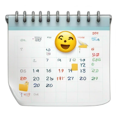 calendar planning sticker