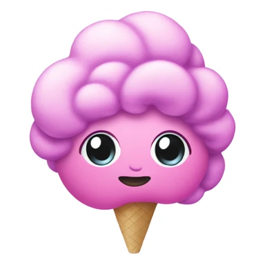 pink and purple cotton candy  sticker
