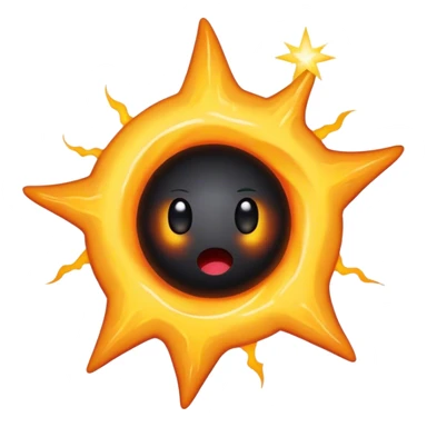 black hole eating a star sticker