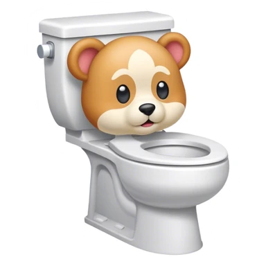Skibidi toilet with a Duffy head sticker