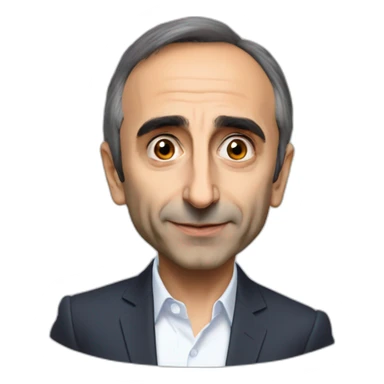Eric Zemmour entrain de lancer jouer a la console sticker