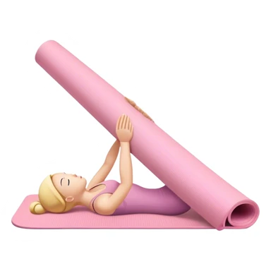 Light pink yoga mat sticker