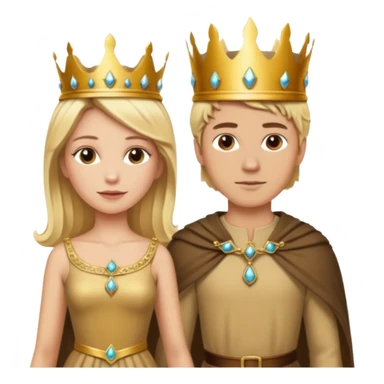 Blonde Queen and Male servant sticker