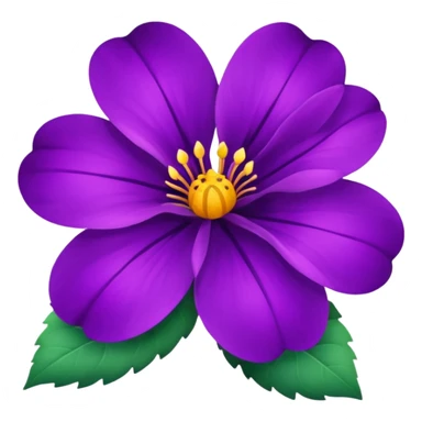 violet flower sticker