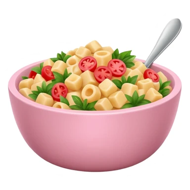 Hawaiian Mac salad light pink bowl sticker