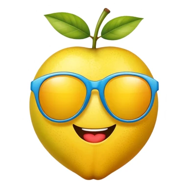 Fruit with Sunglasses sticker
