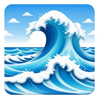 calm Ocean Waves on shore  sticker