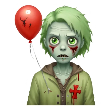 Street Balloon Seller zombie  sticker