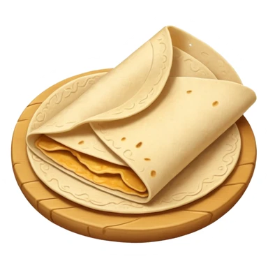 a fresh flour tortilla  sticker