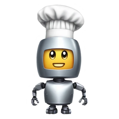 robot wearing a chef hat sticker