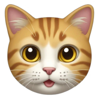 un chat qui fait un doit donner sticker