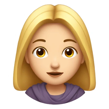 Meditation european girl sticker