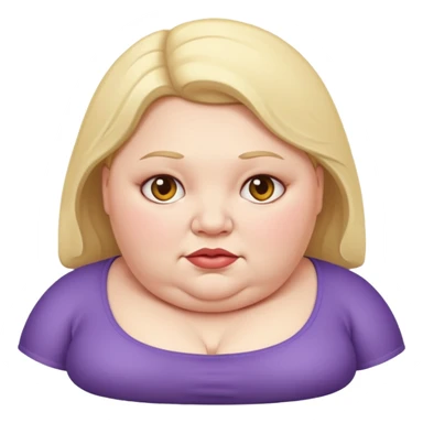Obese woman sticker