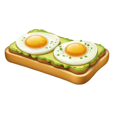 avocado toast and eggs  sticker