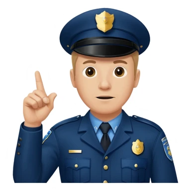 reference to "what he said" quote from Hot Fuzz movie - add pointing to another policeman sticker