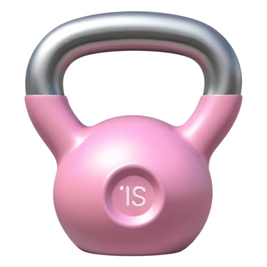 light pink kettlebell, sleek minimal sticker