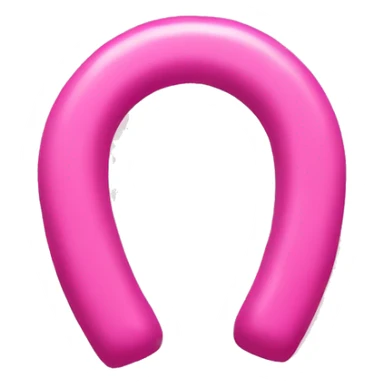 Pink horseshoe sticker