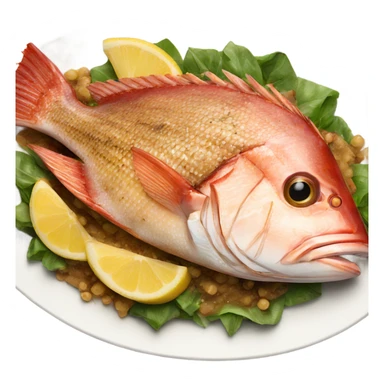 grilled red snapper with brown butter sauce sticker