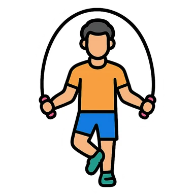sportsman doing cardio exercises sticker
