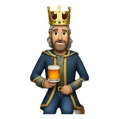 king in a castle irish with whiskey sticker