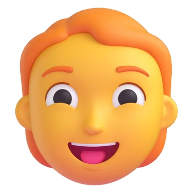 portrait inspired by the person in the reference image, winking expression, simple background, 3D emoji style sticker